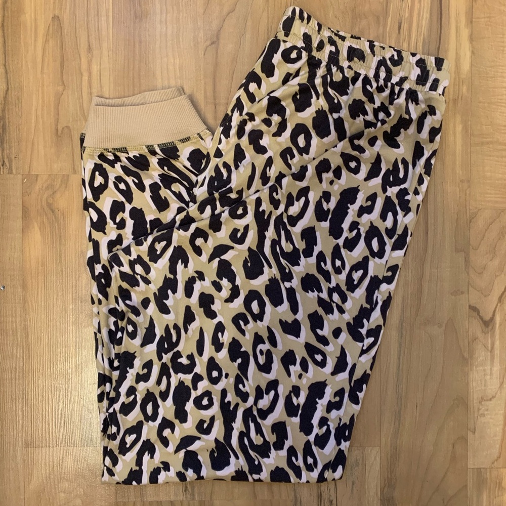 NWOT Leopard Print Joggers: Gravity